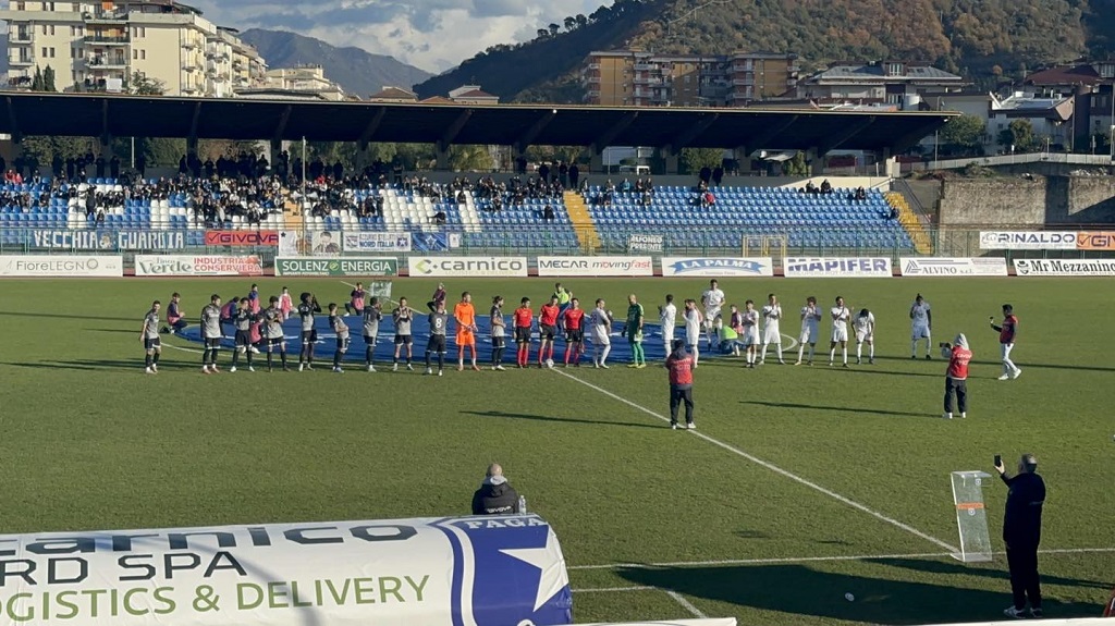 Paganese Calcio 1926 vs Ilvamaddalena at the ''Marcello Torre'' stadium in Pagani